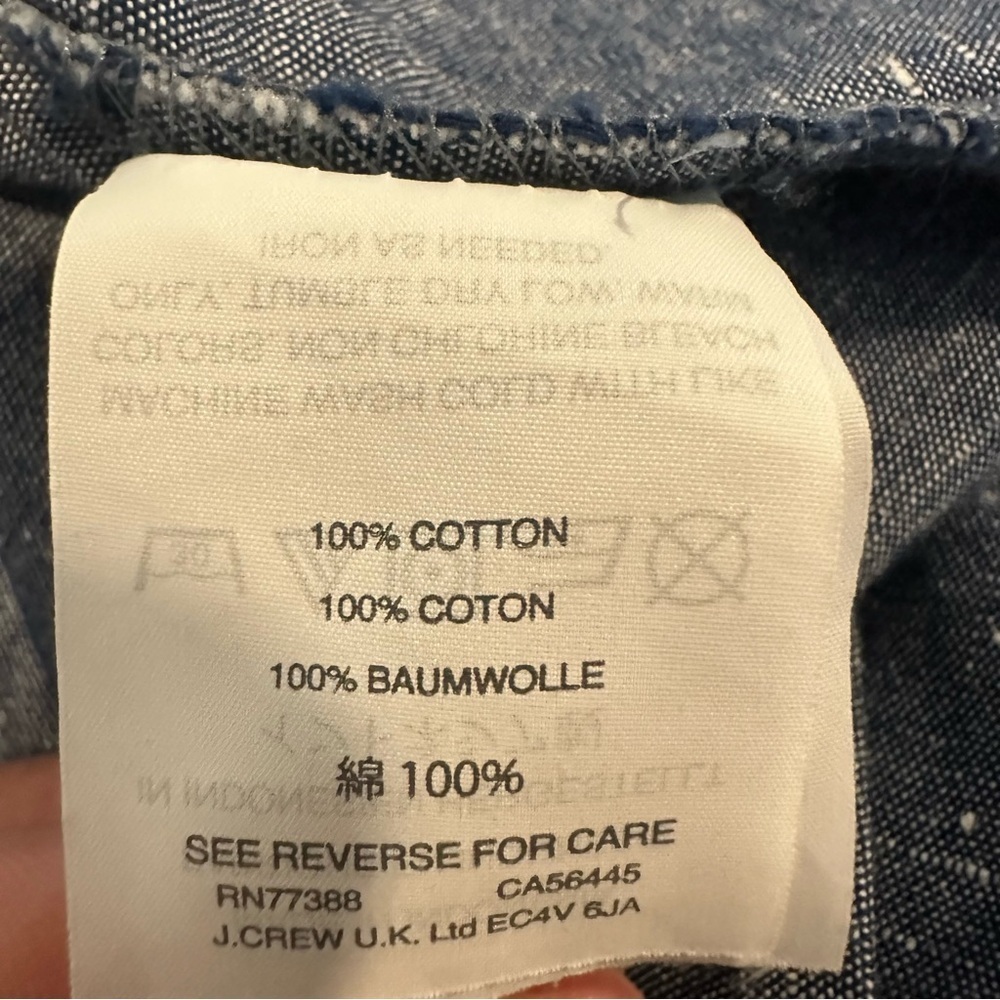 Madewell Denim Pintuck Cami Dress size 0 pintucked bodice blue - Picture 12 of 13
